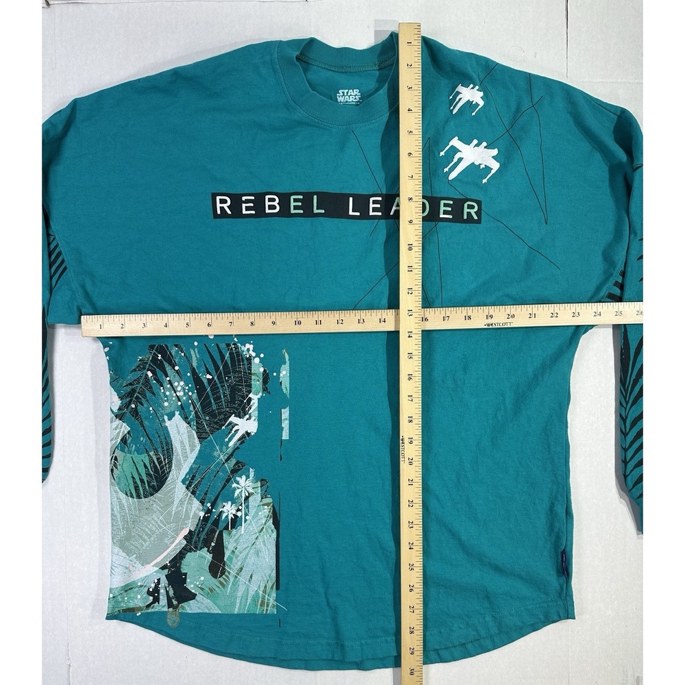 Star Wars Spirit Jersey Rebel Leader May The Force Be With Us Teal Men's M - Picture 3 of 5